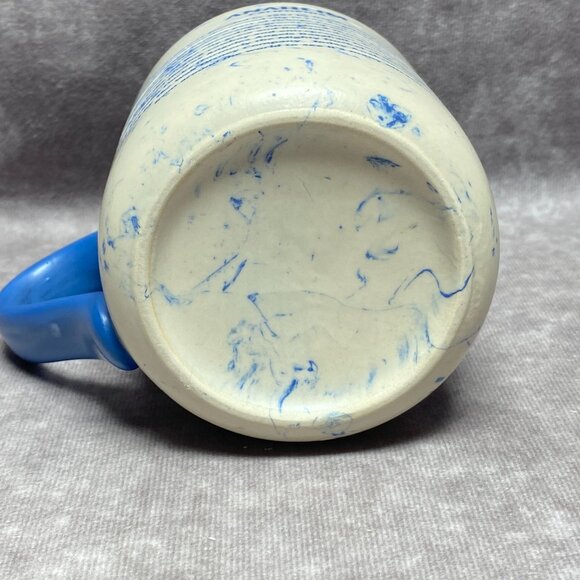 Anaheim Ceramic Mug Blue & White Marble Design With City Of Kindness Print 16oz - Picture 5 of 11